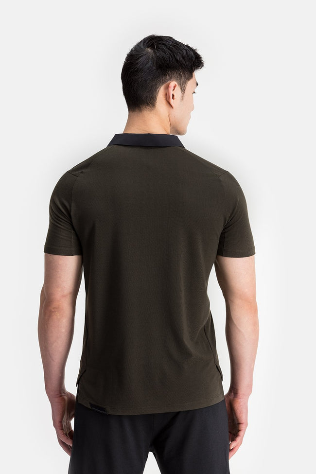 RYU Mens Tech Polo in Blackened Fatigue