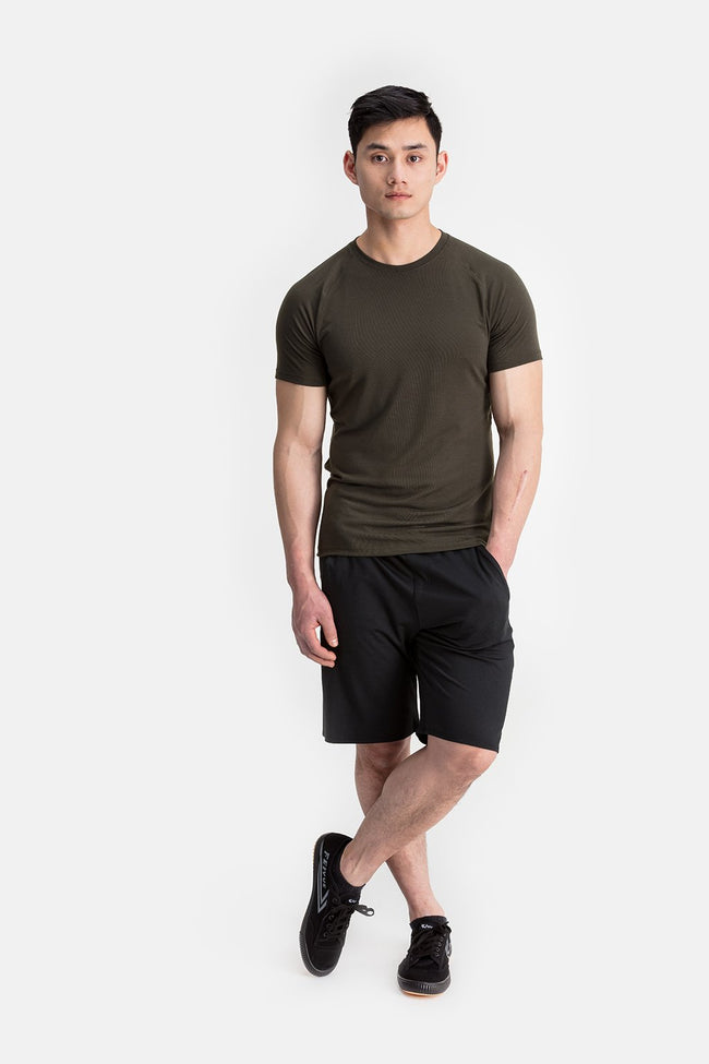 RYU Mens Tech Crew Tee in Titanium