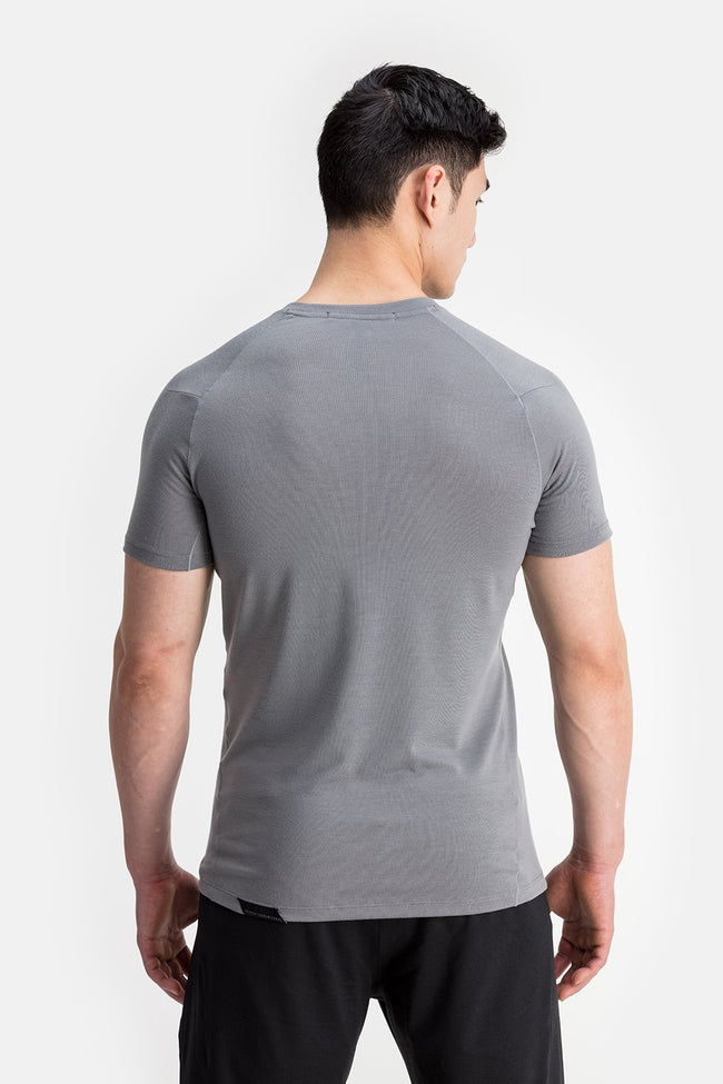 RYU Mens Tech Crew Tee in Blackened Fatigue