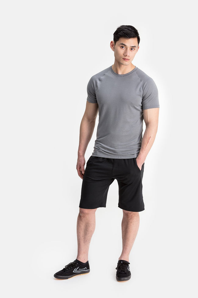 RYU Mens Tech Crew Tee in Blackened Fatigue