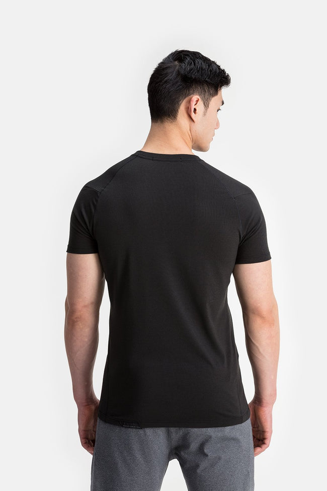 RYU Mens Tech Crew Tee in Black