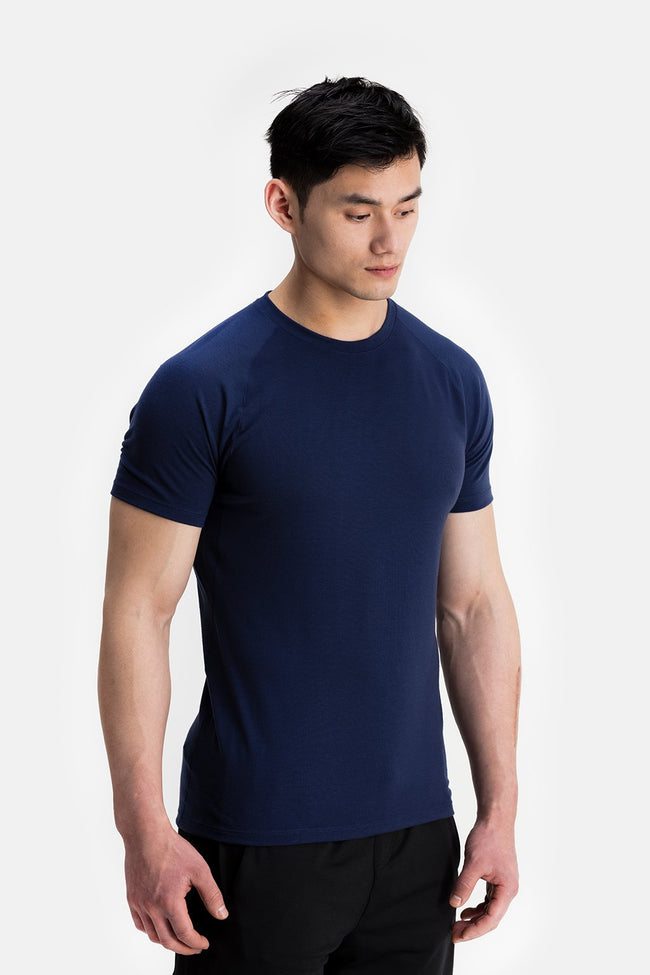 RYU Mens Tech Crew Tee in Blackened Fatigue