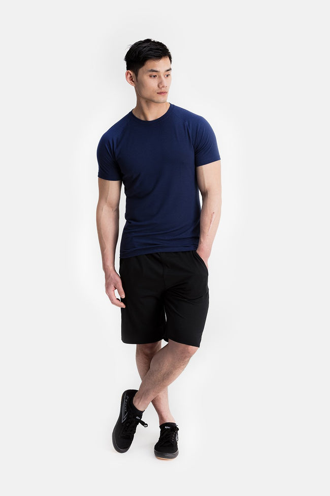 RYU Mens Tech Crew Tee in Blackened Fatigue