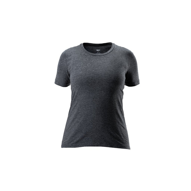 RYU Womens Standard Issue Tee - RYU Graphic in Asphalt Heather