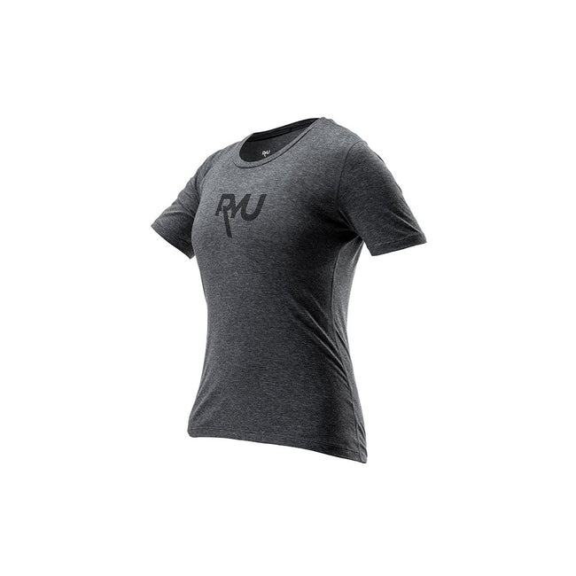 RYU Womens Standard Issue Tee - RYU Graphic in Asphalt Heather