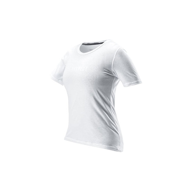 RYU Womens Standard Issue Tee - Respect Graphic in White