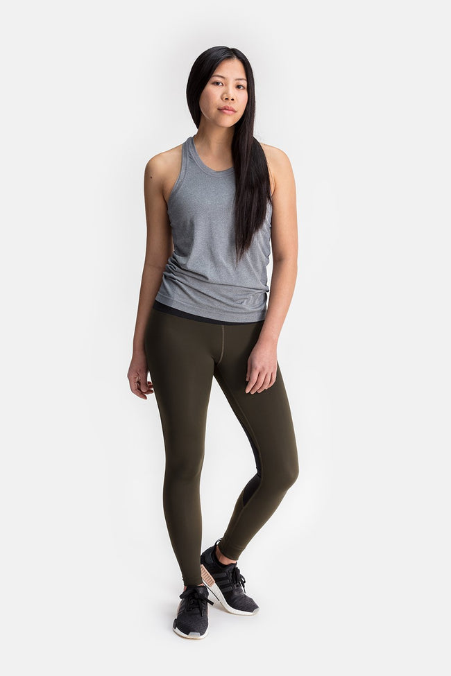 RYU Womens Cardio Tight in Black / Blackened Fatigue