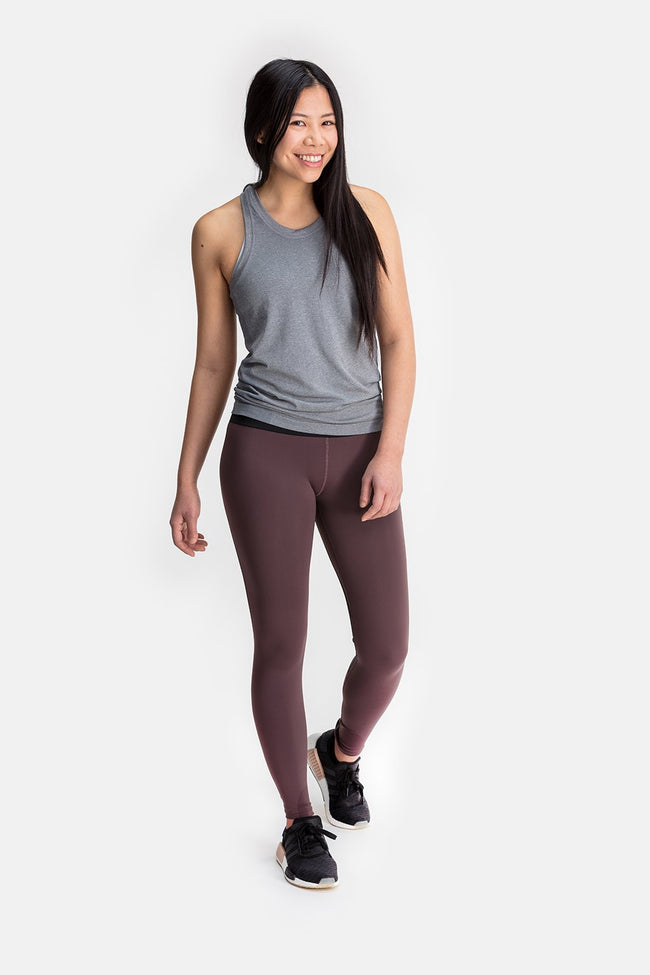 RYU Womens Cardio Tight in Black / Raisin
