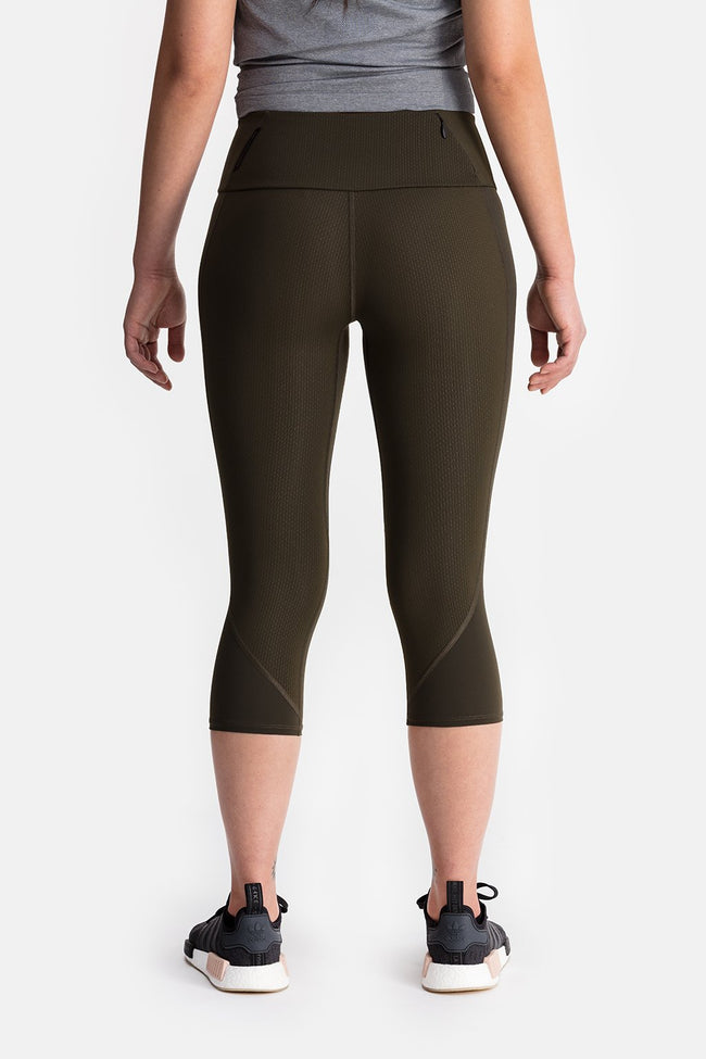 RYU Womens Cardio Capri in Blackened Fatigue