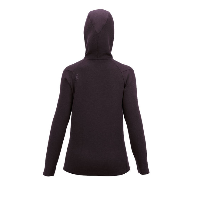 RYU Womens Ethos Full Zip Hoodie in Blackened Mulberry