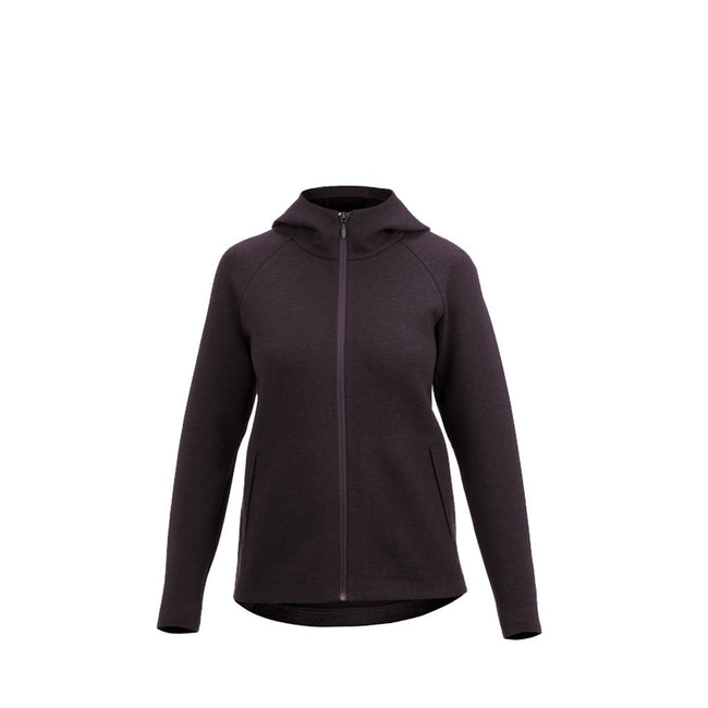 RYU Womens Ethos Full Zip Hoodie in Blackened Mulberry