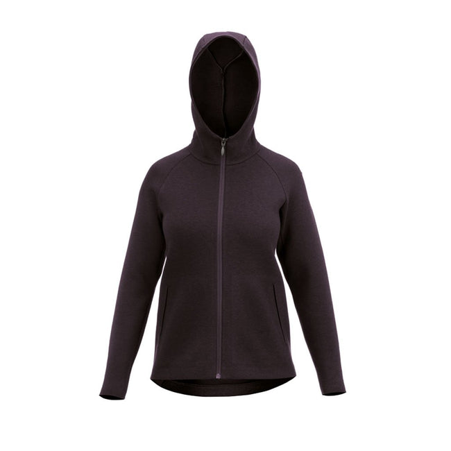 RYU Womens Ethos Full Zip Hoodie in Blackened Mulberry
