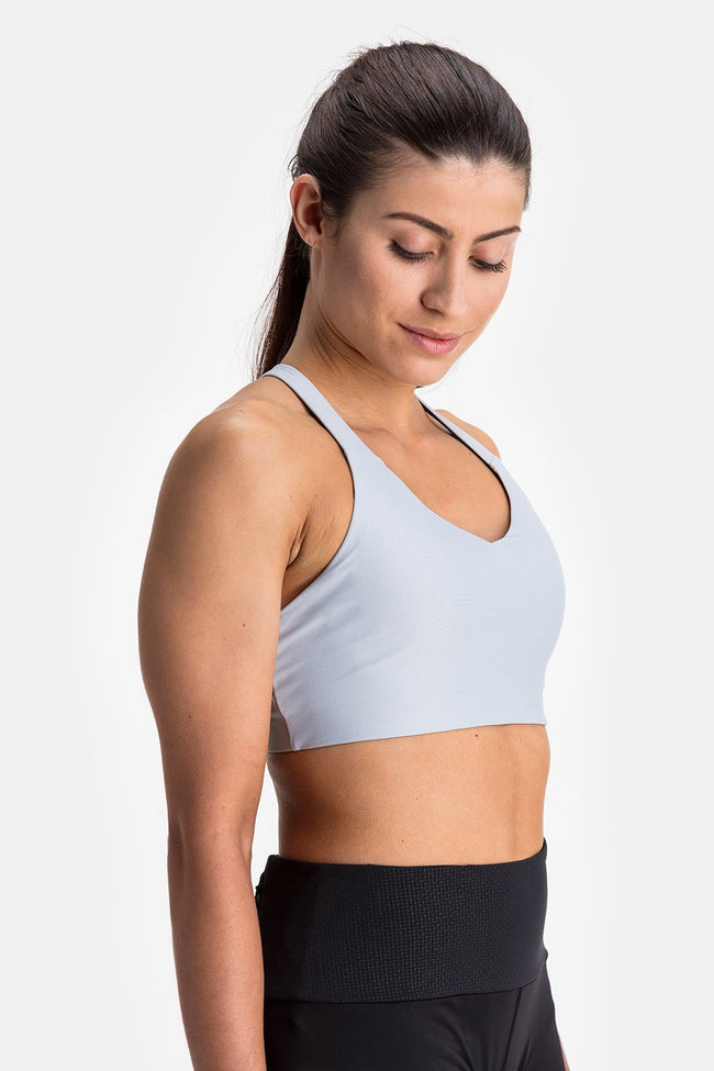 RYU Womens Versa Bra in Platinum