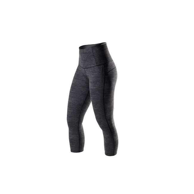 RYU Womens Tough Capri - Interlock HiRise in Charcoal Texture