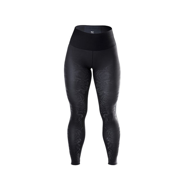 RYU Womens Tough Tight - Interlock in Black Rose Print