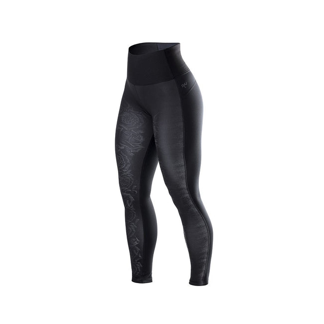 RYU Womens Tough Tight - Interlock in Black Rose Print