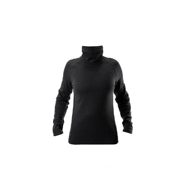 RYU Womens Grid Mock Neck in Black