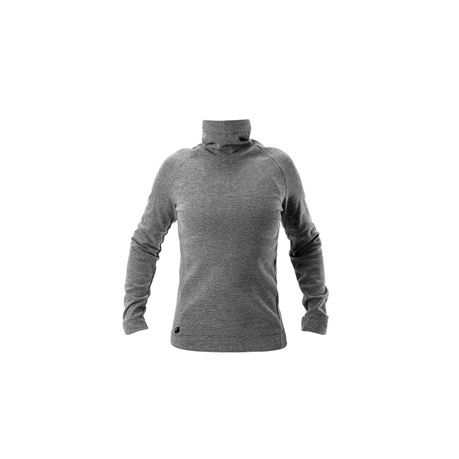 RYU Womens Grid Mock Neck in Grey