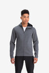 RYU Mens Ethos Full Zip Hoodie in Heather Anchor