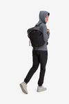 RYU Mens Ethos Full Zip Hoodie in Heather Anchor