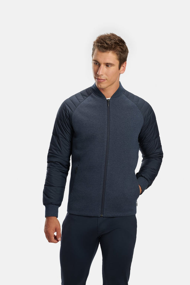 RYU Mens Ethos Bomber Jacket in Blackened Navy