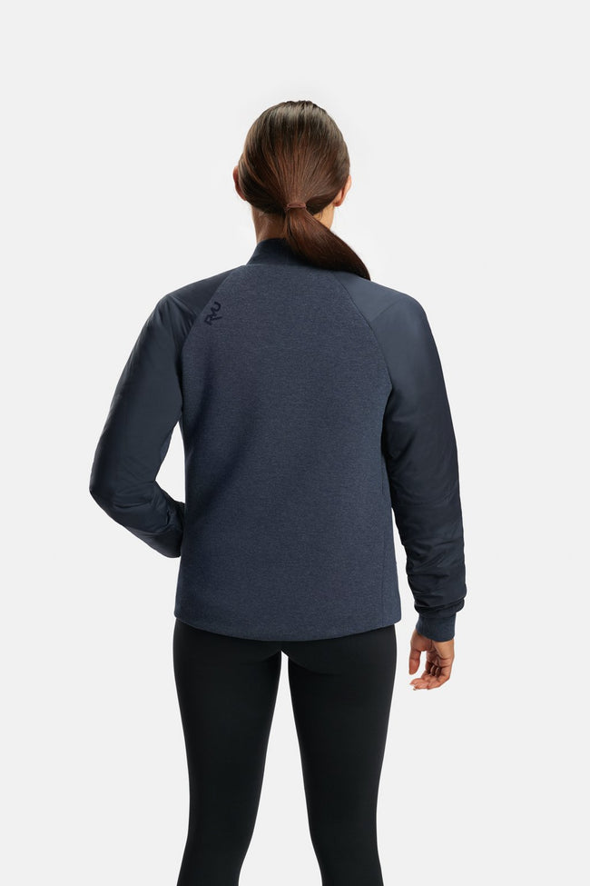 RYU Womens Ethos Bomber Jacket in Blackened Navy