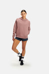 RYU Womens Core Hoodie in Mauve Concrete