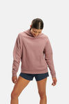 RYU Womens Core Hoodie in Mauve Concrete