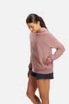 RYU Womens Core Hoodie in Mauve Concrete