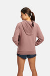 RYU Womens Core Hoodie in Mauve Concrete