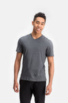 RYU Mens Standard Issue V Neck in Asphalt Heather