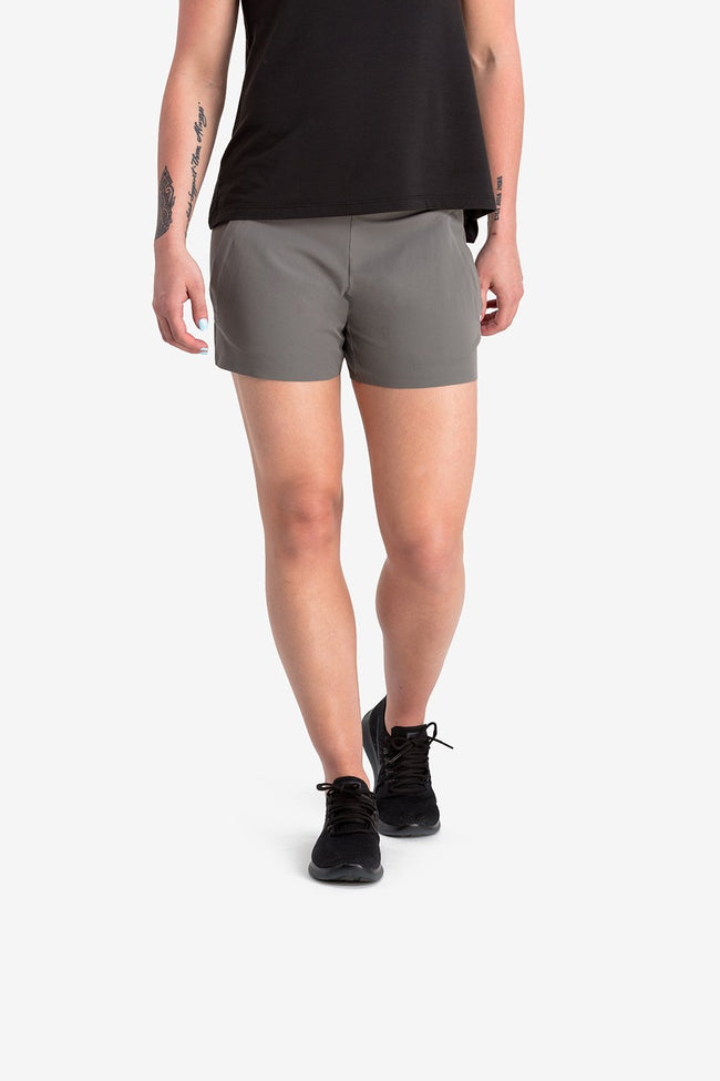 RYU Womens Power Short in Granite