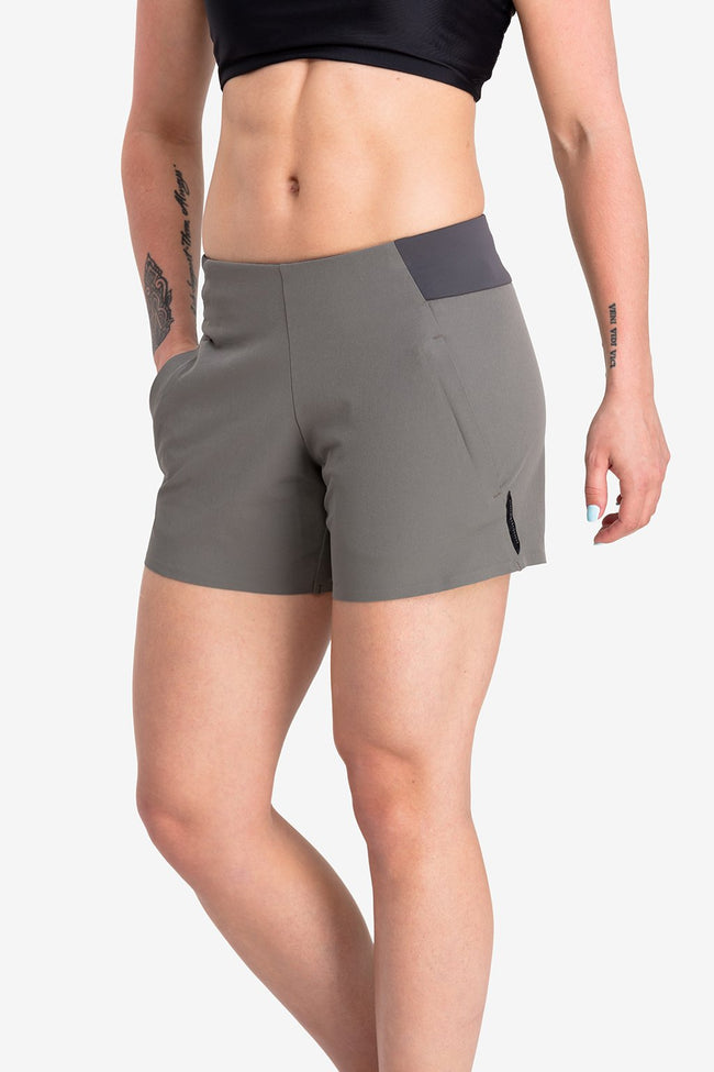 RYU Womens Power Short in Granite