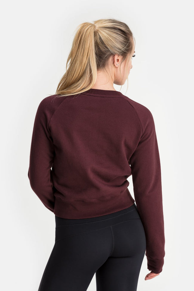 RYU Womens Core Crew in Blackened Port