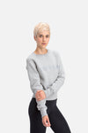 RYU Womens Graphic Core Crew in Athletic Grey Heather