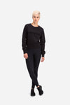 RYU Womens Graphic Core Crew in Black