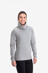RYU Womens Ethos Pullover in Heather Stone Grey