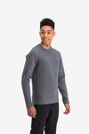 RYU Mens Ethos Crew in Heather Anchor