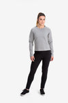RYU Womens Ethos Crew in Heather Stone Grey