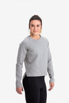 RYU Womens Ethos Crew in Heather Stone Grey