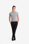 RYU Womens Ethos Sleeveless in Heather Stone Grey