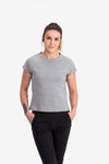RYU Womens Ethos Sleeveless in Heather Stone Grey