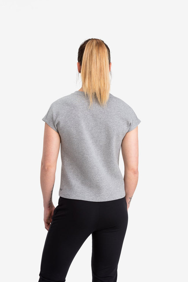 RYU Womens Ethos Sleeveless in Heather Stone Grey