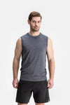 RYU Mens Vapor Sleeveless Tank in Asphalt Heather