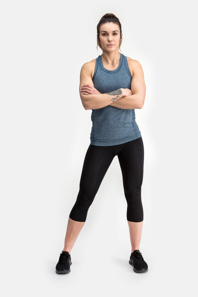 RYU Womens Vapor Racerback Tank in Tarot