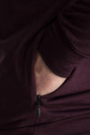 RYU Mens MidLayr Hoodie in Blackened Port