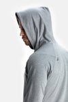 RYU Mens MidLayr Hoodie in Athletic Grey Heather