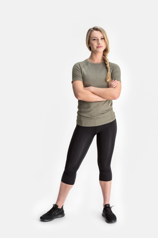 RYU Womens Vapor Crew Neck in Fatigue