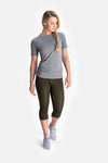 RYU Womens Vapor Crew Neck in Titanium