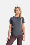RYU Womens Vapor Crew Neck in Asphalt Heather